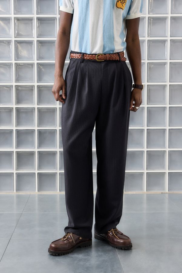 Slide View: 1: Loom Greer Smart Pinstripe Trousers