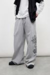 Thumbnail View 1: Ed Hardy UO Exclusive Grey Dragon Wide Leg Joggers