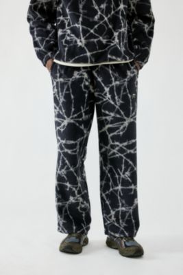 Joggers in Pile Nero con Filo Spinato UO