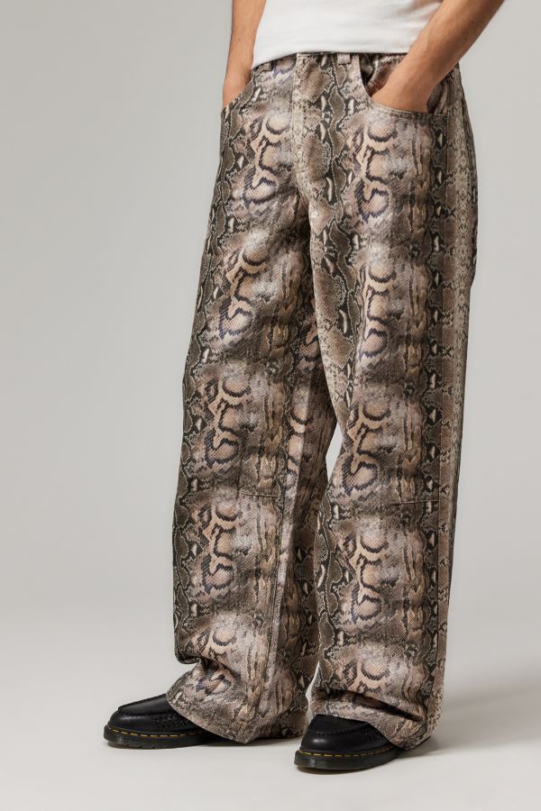 Slide View: 1: Jaded London Snake Print Jeans