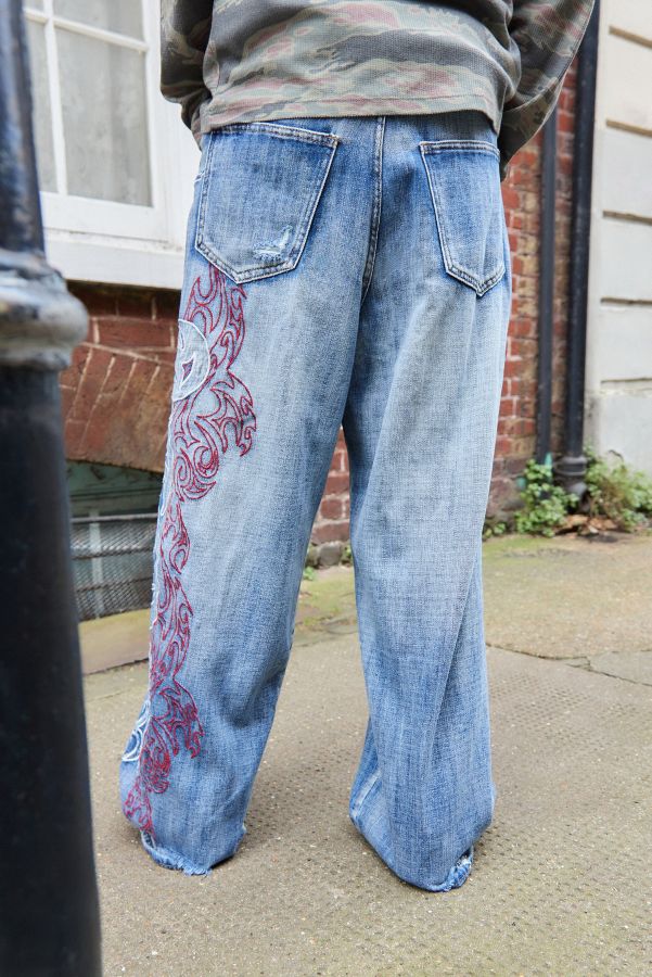 Slide View: 5: Jaded London Layered Tribal XL Colossus Jeans