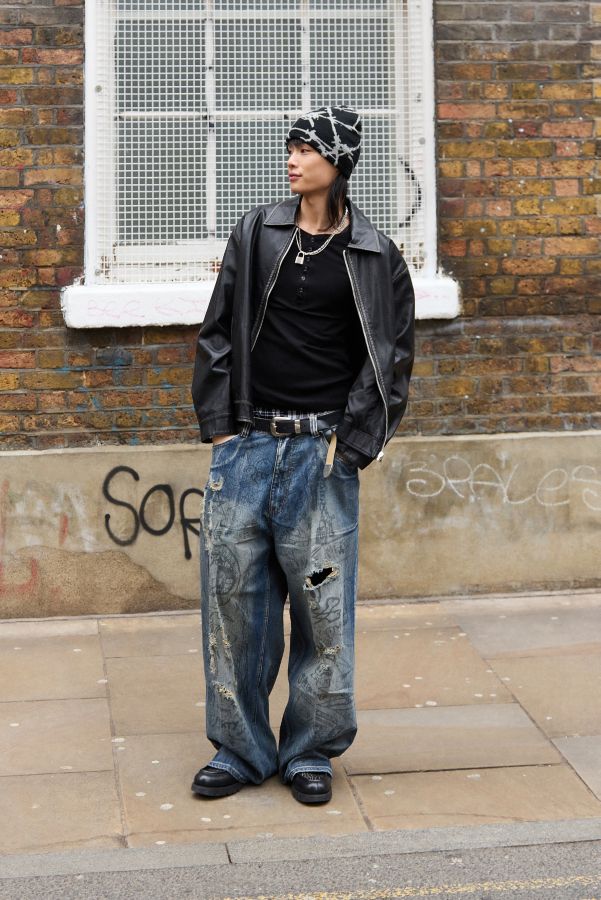 Vista de diapositivas: 1: Jeans Lavados Jaded London Graffiti XL Colossus