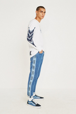 levis logo stripe jeans