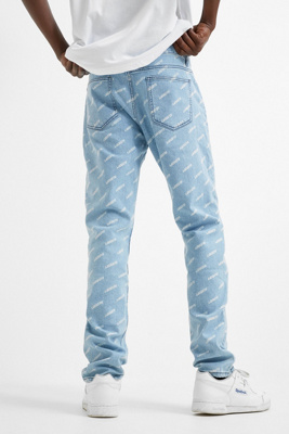 lacoste all over print jeans