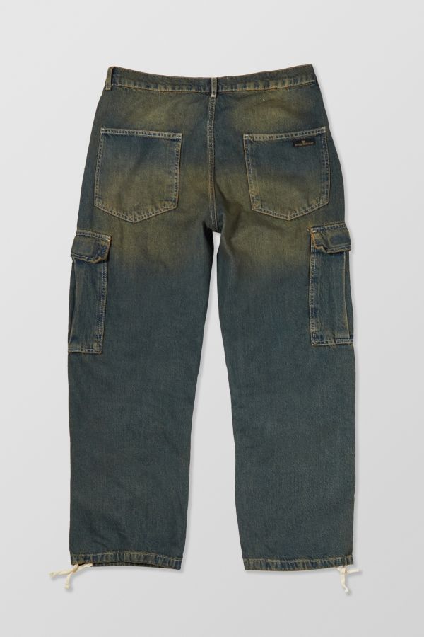 Vista diapositiva: 6: BDG Fixed Waist Stone Wash Denim Cargo Jeans