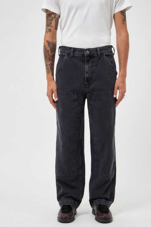 Slide View: 1: BDG Cillian Carpenter Washed Black Jeans