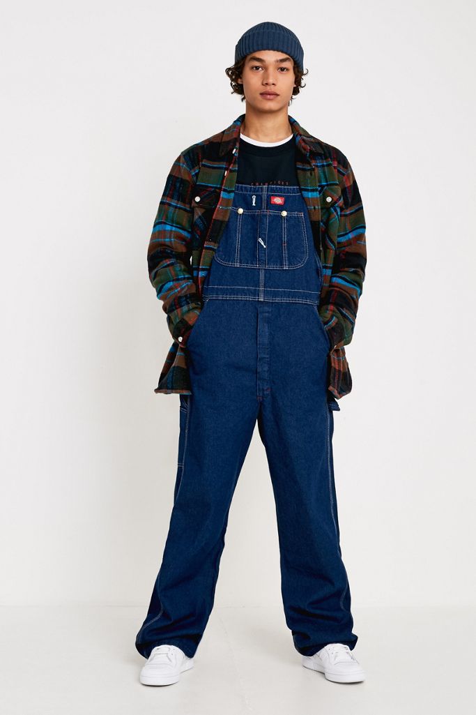 Dickies Blue Denim Dungarees Urban Outfitters UK
