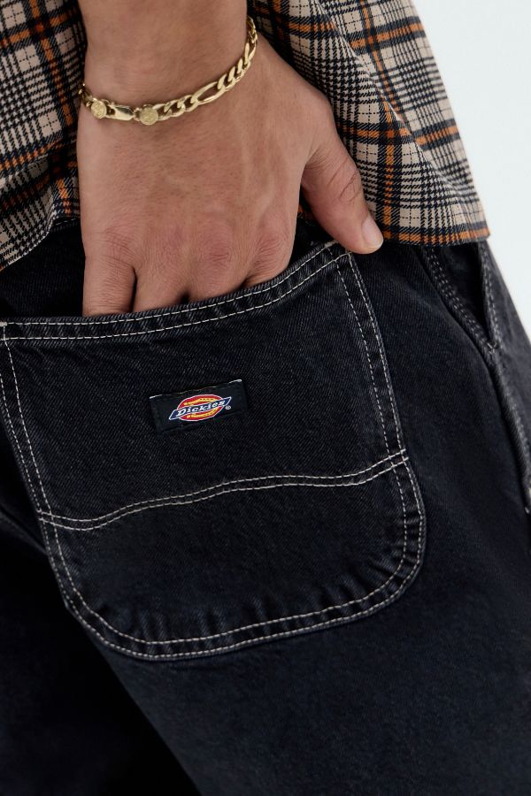 Vista diapositiva: 4: Pantaloni Denim Madison Neri Lavati Dickies