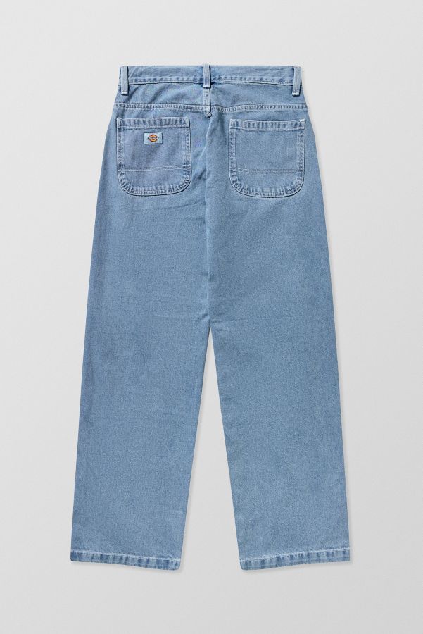 Slide View: 6: Dickies Light Wash Double Knee Jeans