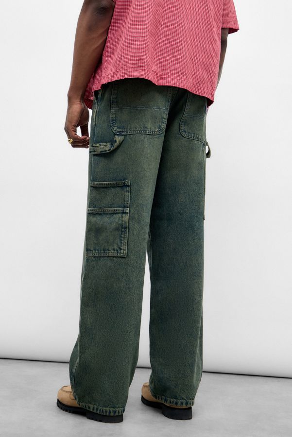 Slide View: 4: Dickies Green Tone Faded Loose Jeans