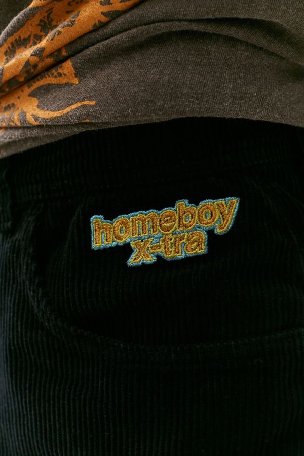 Slide View: 2: HOMEBOY Black Corduroy X-Tra Baggy Pants