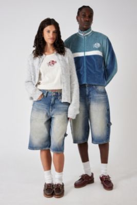 Fila x BDG Mittlere Waschung Denim Shorts