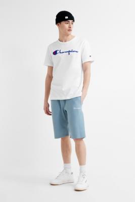 champion cut off sweat shorts