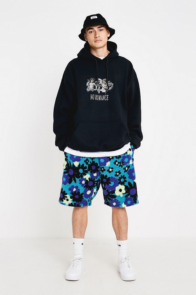 UO Floral Sherpa Shorts | Urban Outfitters UK