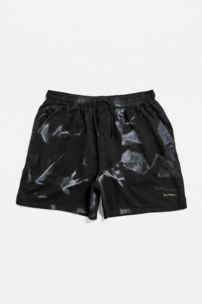 iets frans… Black TieDye Shorts Urban Outfitters UK