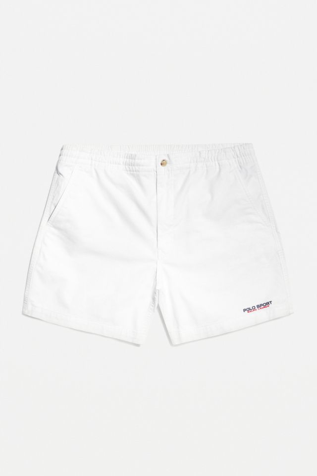 Polo Ralph Lauren White Twill Shorts | Urban Outfitters UK