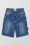 Thumbnail View 5: BDG Washed Indigo Denim Oversized Carpenter Shorts