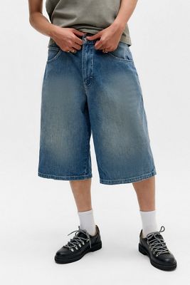 BDG Blaue Neo Crosshatch Jorts