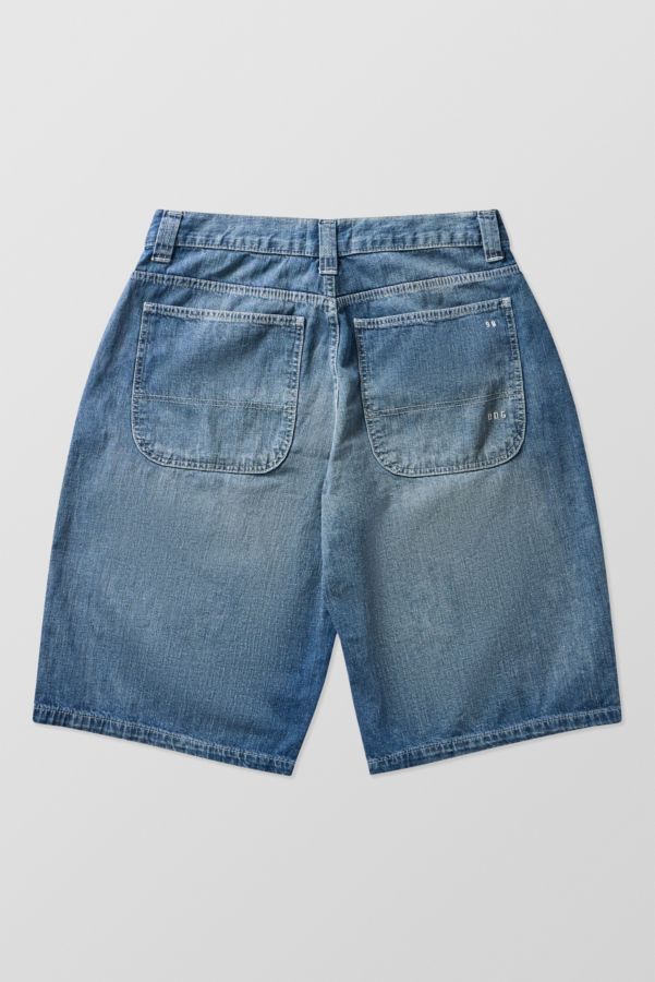 Slide View: 7: BDG Blue Neo Crosshatch Jorts