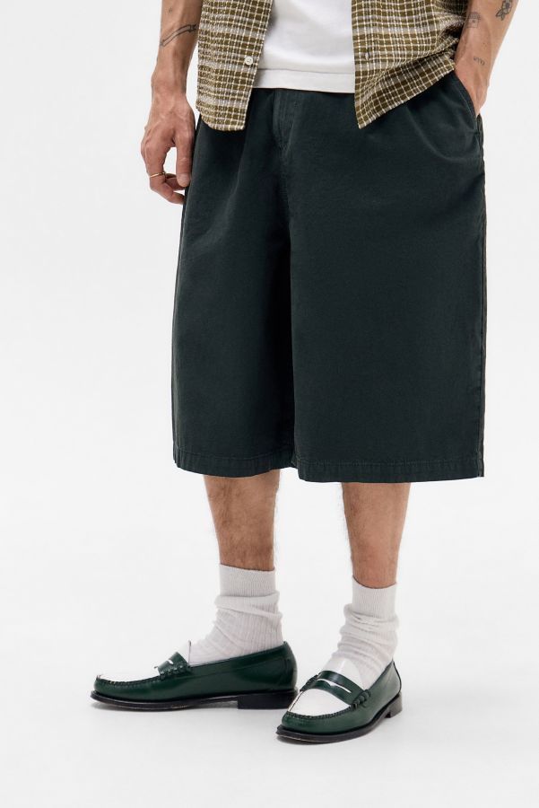 Vista diapositiva: 3: iets frans... Green Poplin Chino Shorts