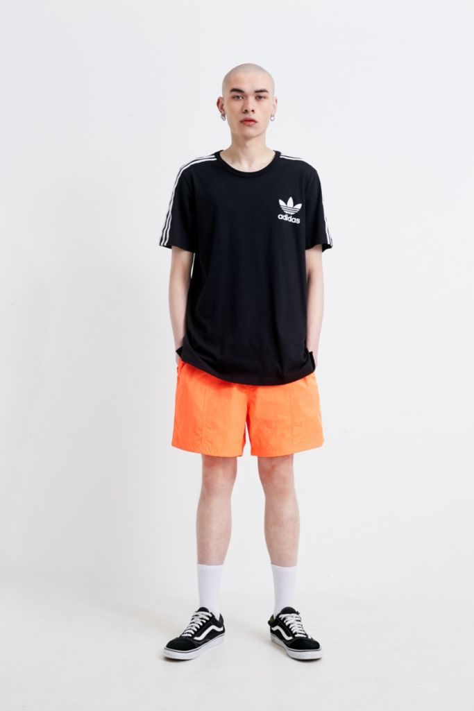 UO Bright Orange Nylon Volley Shorts | Urban Outfitters UK