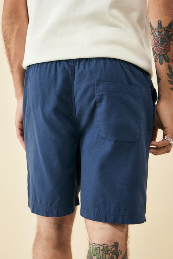 Slide View: 4: Short en sergé bleu royal BDG