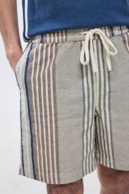 Pantalones Cortos UO Nomad Rayas Marrones