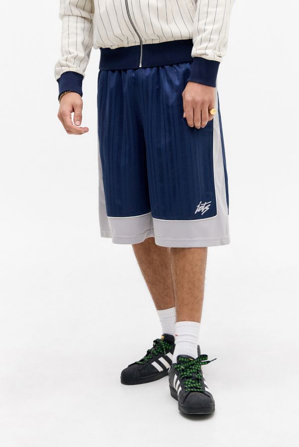 Slide View: 1: iets frans... Navy Basketball Tricot Shorts