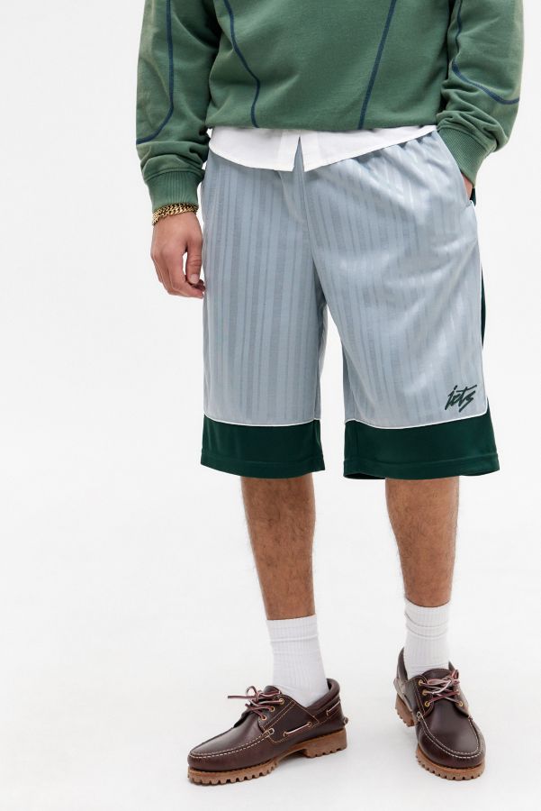 Slide View: 1: iets frans... Grey Basketball Tricot Shorts