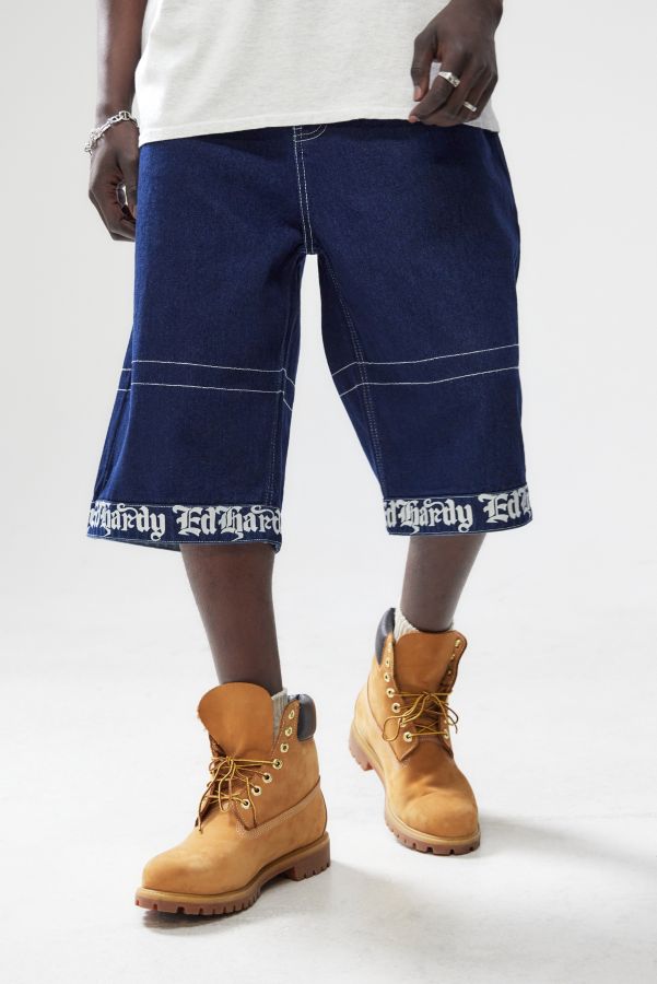 Slide View: 2: Ed Hardy UO Exklusiv 1971 Denim Shorts