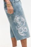 Thumbnail View 4: Ed Hardy UO Exclusive Jorts de Panneautage Bleu Moyen