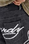 Thumbnail View 5: Short Ed Hardy UO Exclusif Noir avec Appliqué Flamme