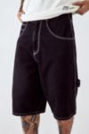 Thumbnail View 2: BDG – Zimmermannsshorts in Schwarz im Oversized-Stil