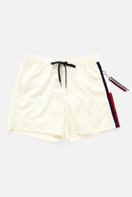 tommy hilfiger solid flag swim shorts