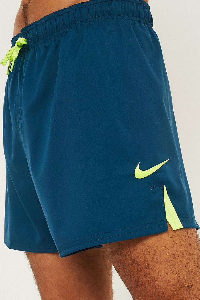 Nike Vital Blue & Yellow Swim Shorts | Urban Outfitters UK