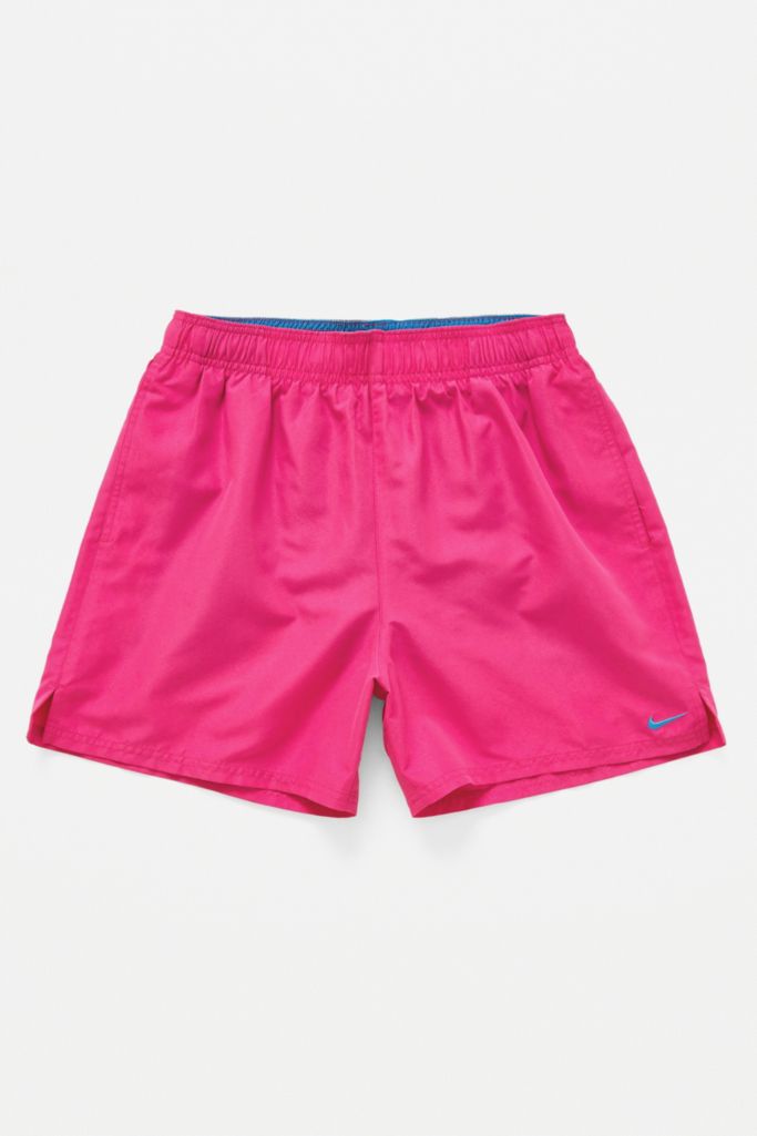 Nike Solid Pink Swim Shorts Urban Outfitters Uk