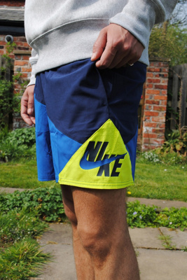 nike navy swim shorts