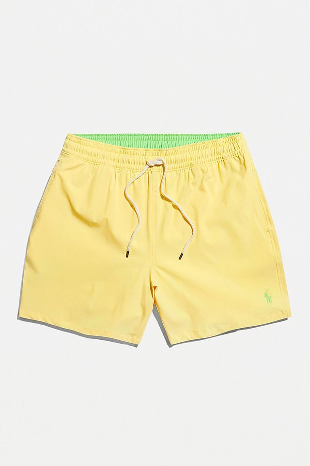 Polo Ralph Lauren Yellow Traveller Swim Shorts | Urban Outfitters UK