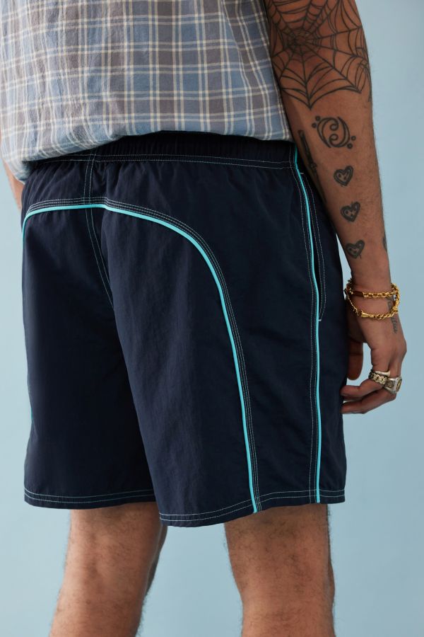 Slide View: 9: iets frans... – Retro-Badeshorts in Marineblau