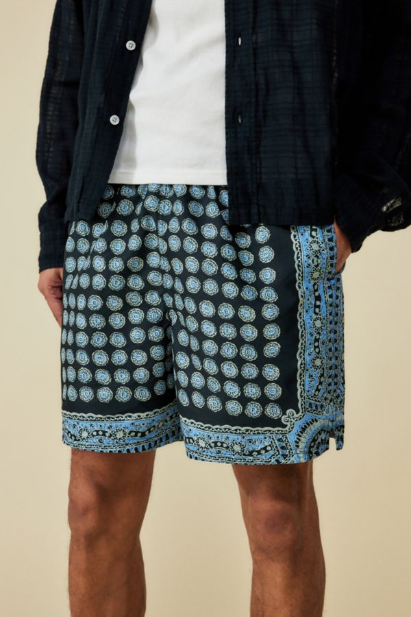 Slide View: 1: BDG Medallion Swim Shorts