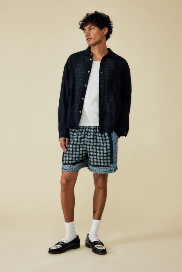 Slide View: 2: BDG Medallion Swim Shorts