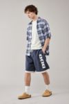 Thumbnail View 1: BDG – Verwaschene Board-Shorts in Schwarz mit Logo