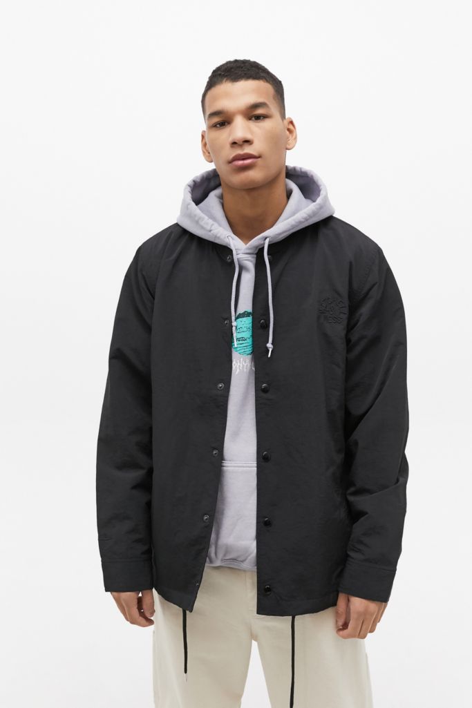 Mitchell & Ness Black Rouding Jacket | Urban Outfitters UK