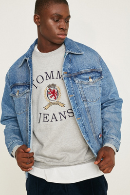 tommy jeans corduroy crest trucker jacket