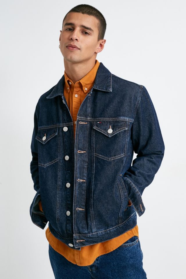 Tommy Jeans Recycled Denim Trucker Jacket | Urban Outfitters UK