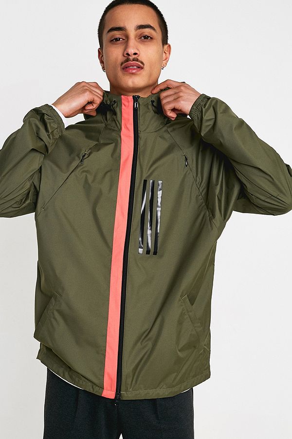 adidas Khaki Windbreaker Jacket | Urban Outfitters UK