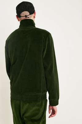 champion green velour track top