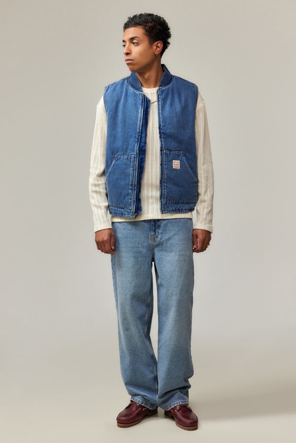 Slide View: 2: Gilet de travail Sansome Levi's Indigo moyen