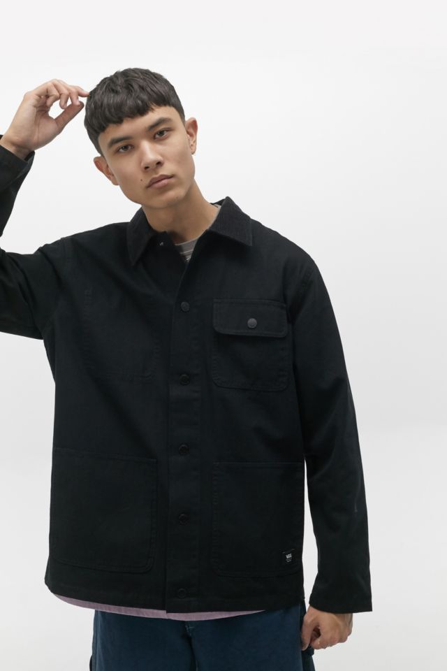 Vans Drill Black Unlined Chore Jacket | Urban Outfitters UK