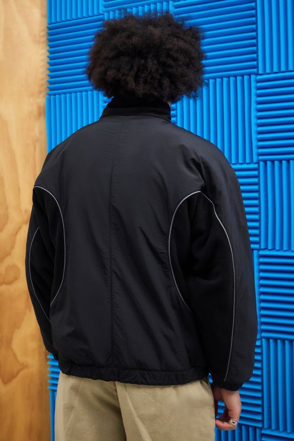 Slide View: 6: iets frans... Schwarz Pascal Reversible Panel Fleece Jacke